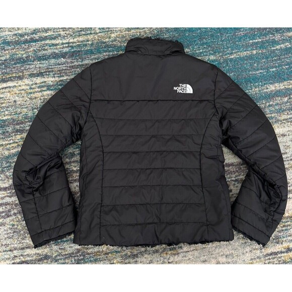 The North Face MOSSBUD REVERSIBLE FULL ZIP JACKET Girls (XS 6) Black - Picture 5 of 9